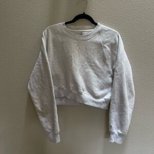 Aritzia TNA Cozy Fleece Perfect Cropped Crew